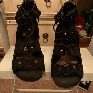 Sandal Short Heel Shoes